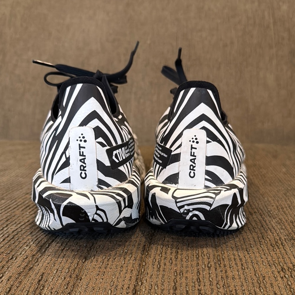 Men's Craft CTM Zebra Camo Ultra Carbon Marathon Running Shoes - Picture 5 of 6